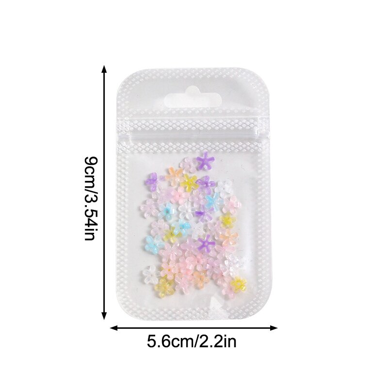 3D Flower Rhinestones - Wholesale Transparent Five-Petal Mini Ice Permeable Decor