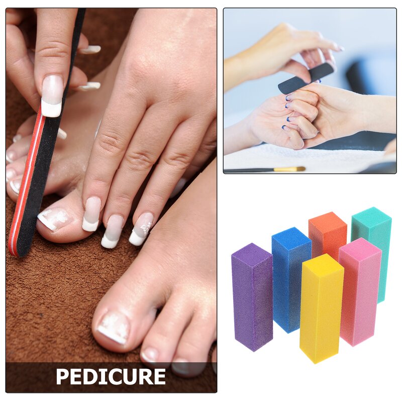 4 Sided Nail Buffer Block - Square Mini Sanding for Acrylic Natural Nails