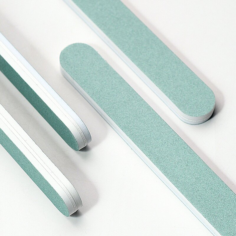 Green-White Nail Buffer - 600/3000 Shining Polish Buffing File Custom Logo