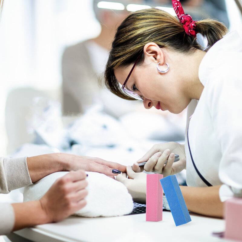 4 Sided Nail Buffer Block - Square Mini Sanding for Acrylic Natural Nails