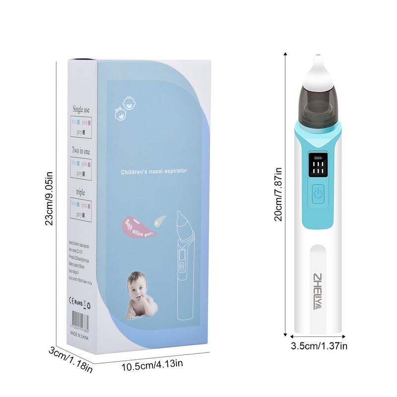 Baby Nasal Aspirator - Rechargeable Electric Vacuum for Newborns