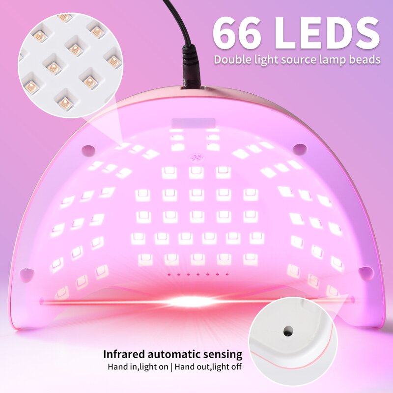 UV LED Nail Lamp - X15 MAX 280W Professional Fast Drying Manicure Tool