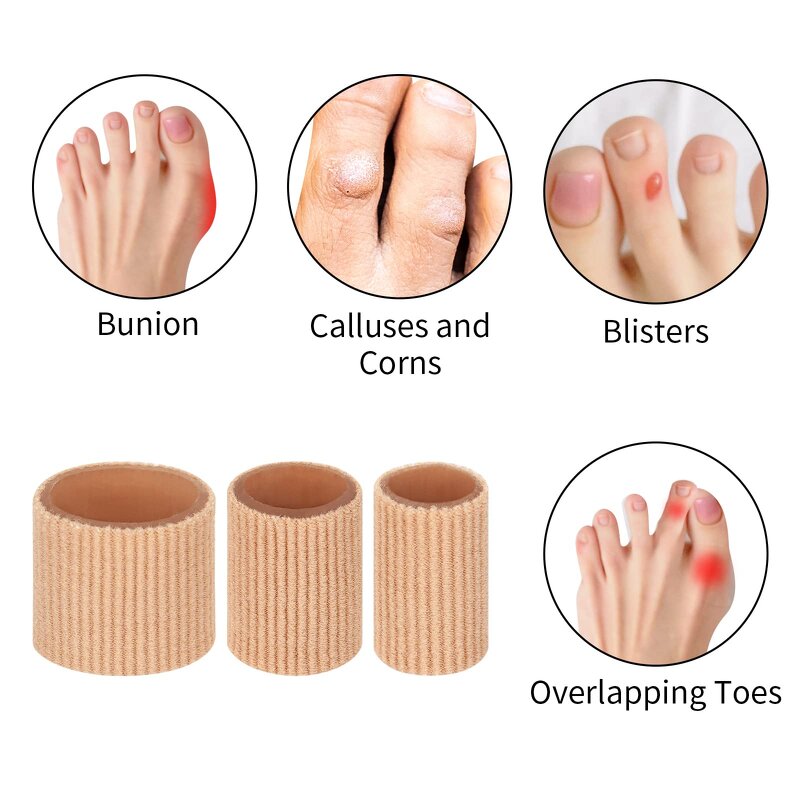 Silicone Toe Separator - Hot Sale Gel Tube Bandage Callus Corns Protect Pads
