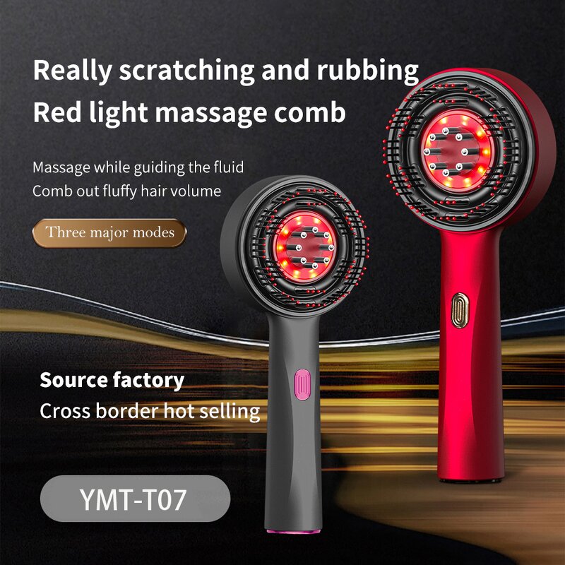 Electric Scalp Massager - Hair Growth Oil Applicator Anti Hair Loss Red Light Tool