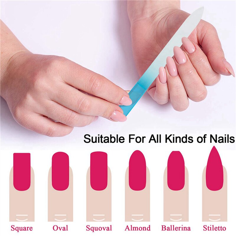 Glass Mini Nail File - Hot Selling Portable Scratch-Resistant Polishing Tool