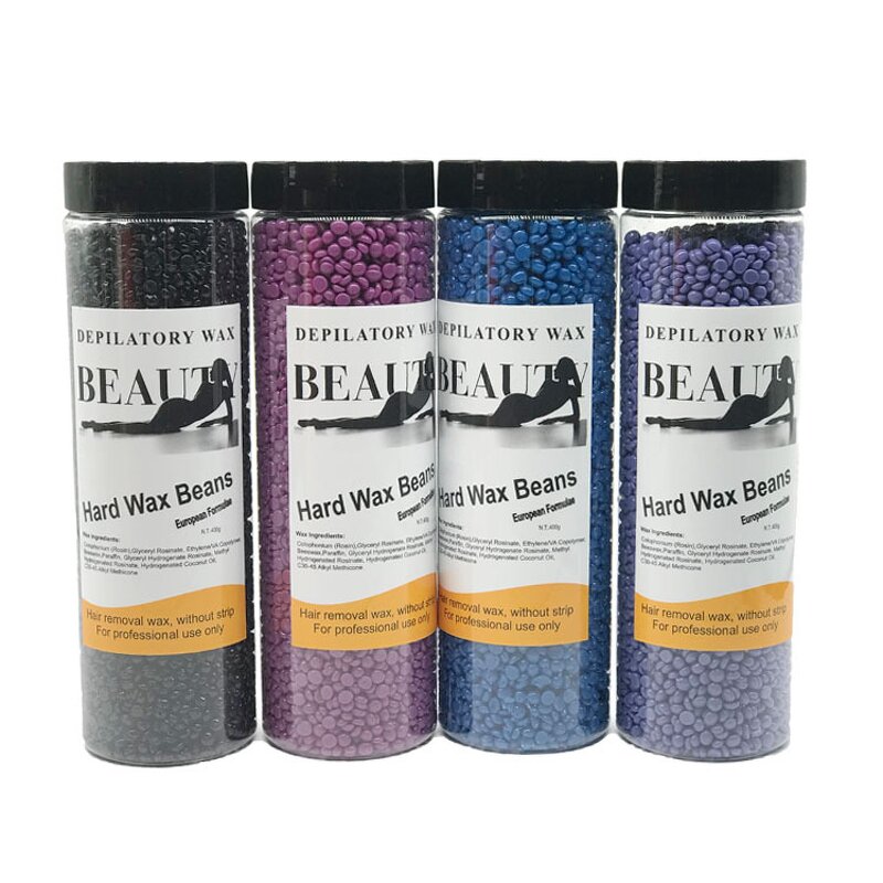 Hard Wax Beans - 400g Paper-Free 10 Colors Multi Flavors Full Body Hair Removal