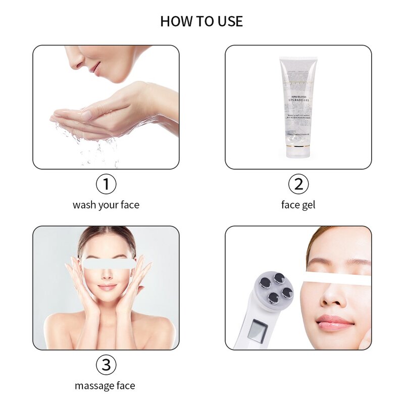 5-IN-1 RF Beauty Device - EMS Electroporation LED Photon Skin Lifting Tighten Tool