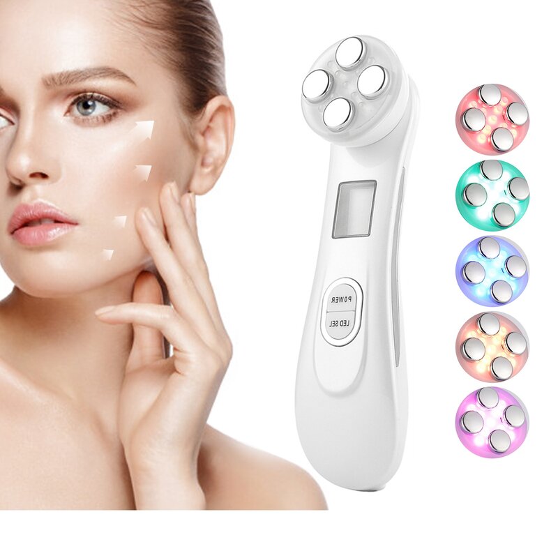 5-IN-1 RF Beauty Device - EMS Electroporation LED Photon Skin Lifting Tighten Tool