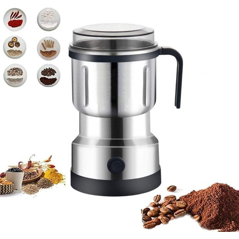 Burr Coffee Grinder - Portable Rechargeable Conical Ceramic for Travel Camping