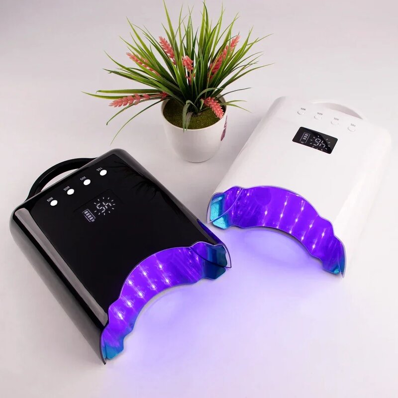 78W Rechargeable Nail Lamp - LED Screen Infrared 4 Modes Quick Curing Machine