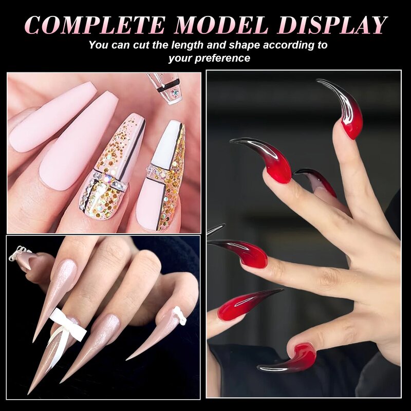 Crystal Nail Forms - Custom Logo 70-150pcs 5 Styles Full Cover Dual Forms