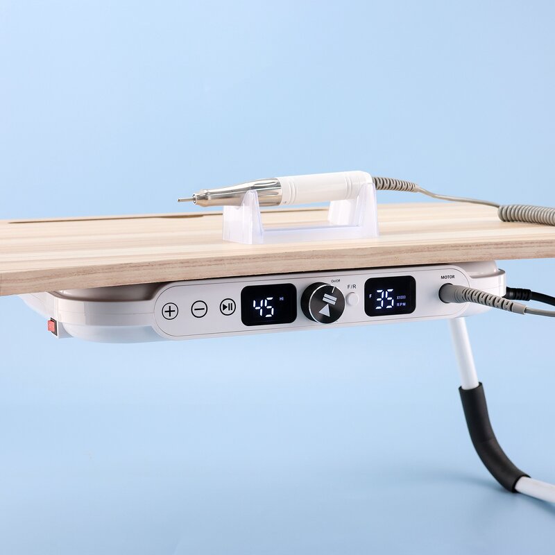 2-in-1 Nail Drill Dust Collector - 45000rpm Dual Rotation Vacuum Cleaner Machine