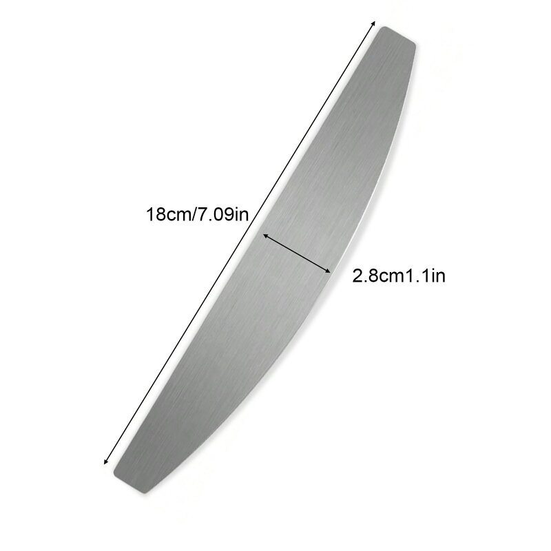Stainless Steel Nail File Strip - 50pcs+1 Half Moon Replaceable Sandpaper Tool