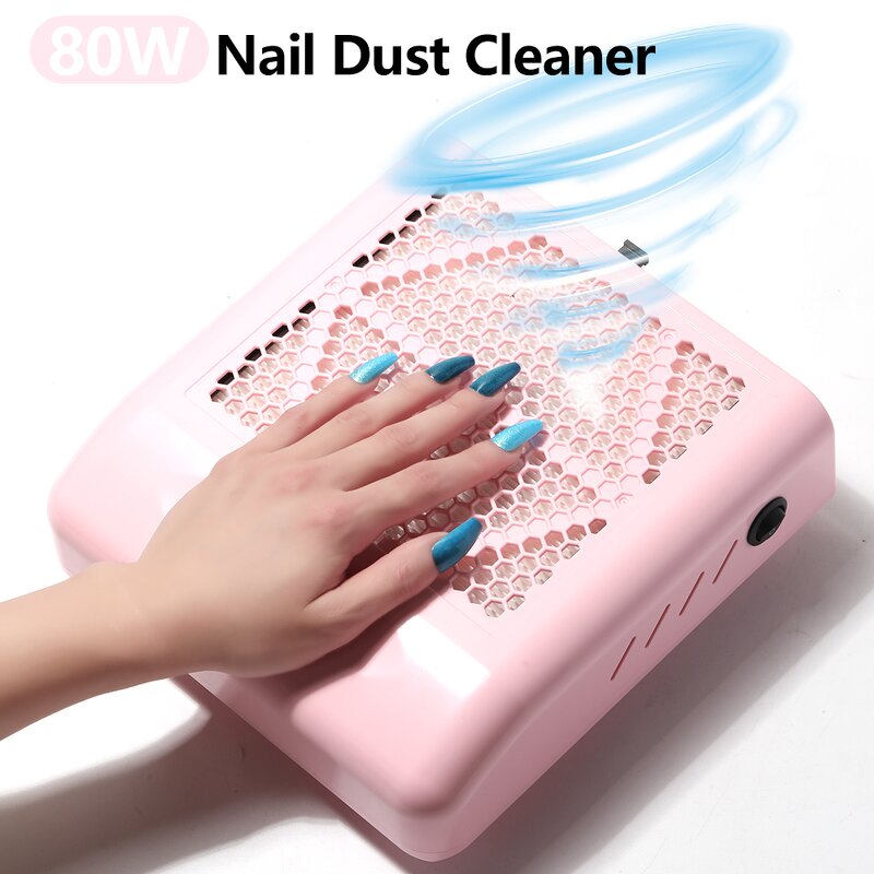 Nail Dust Collector - New Design 80W Powerful Functional Vacuum Machine for Salon