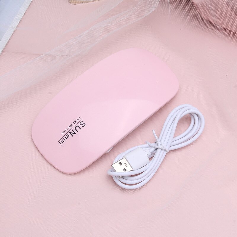 Mini UV LED Nail Lamp - 6 LED USB Charging Portable Gel Polish Curing Light