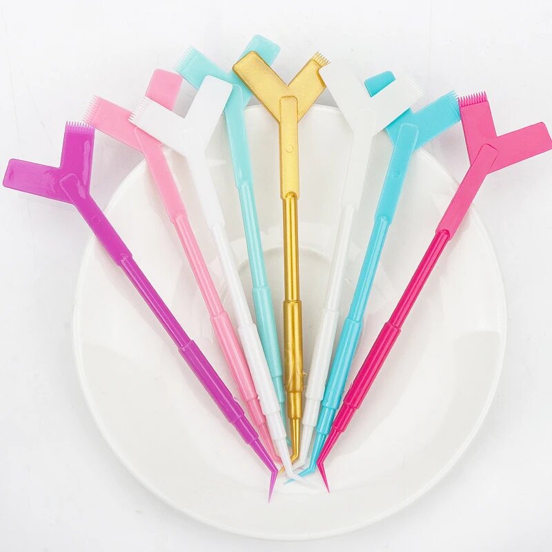 Y Shape Eyelash Lift Tool - Lash Separate Perm Curling Stick Extension Tool