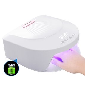 192W Rechargeable Nail Lamp - Cordless Auto Sensor Gel Polish Dryer Home Use