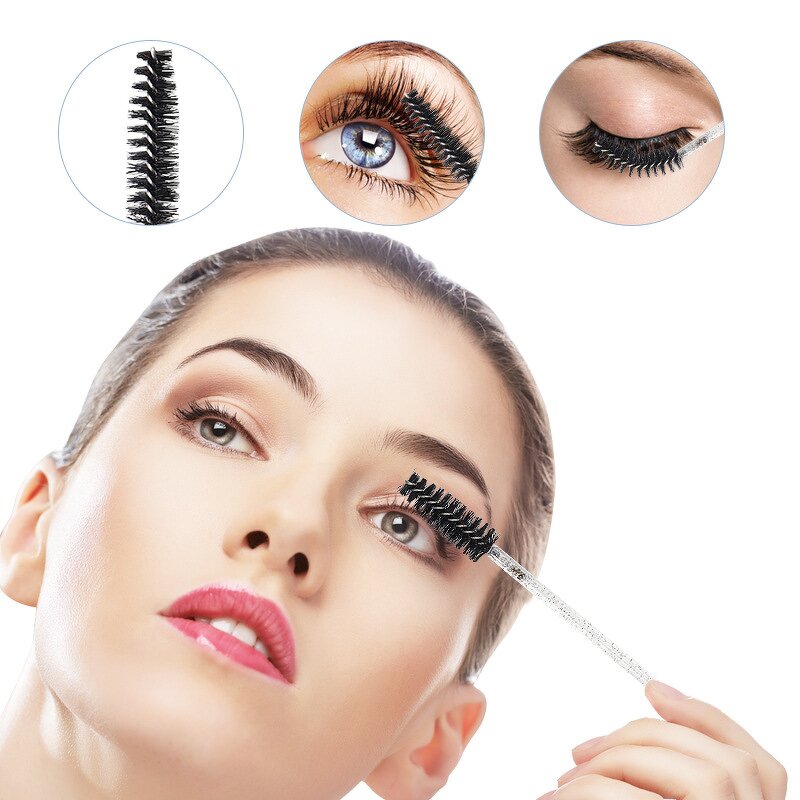 Crystal Eyelash Brush - Wholesale Disposable Rod Mascara Wand Lash Extension Tool
