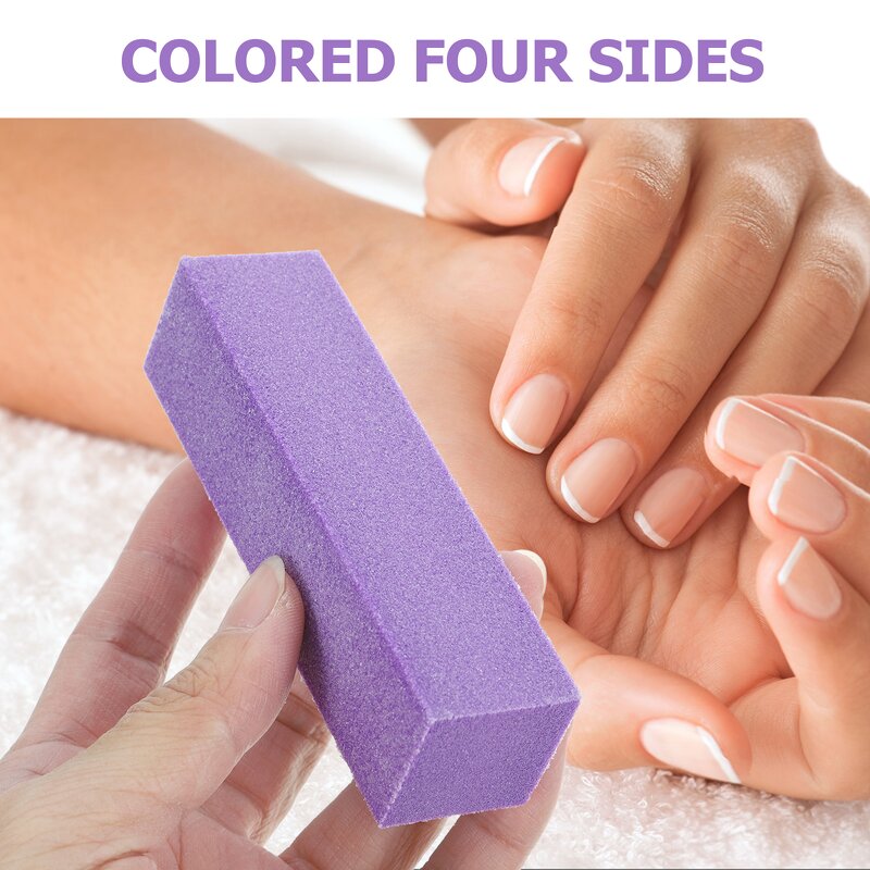4 Sided Nail Buffer Block - Square Mini Sanding for Acrylic Natural Nails