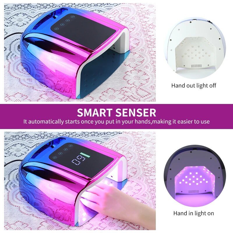 96w UV Nail Lamp - 42 Leds High Power Digital Frequency Display Salon Tool