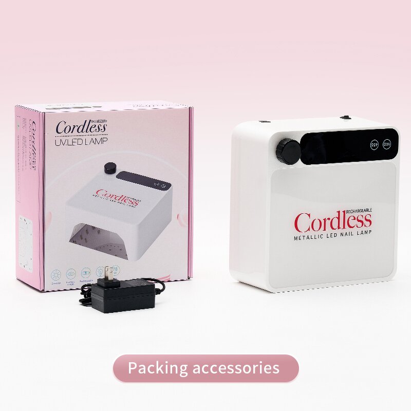 86W UV LED Nail Lamp - 2025 Professional Rechargeable Portable with Steel Tray