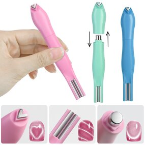 3 in 1 Cat Eye Magnet - Multi-functional Snake Pattern Heart-shaped Nail Art Tool