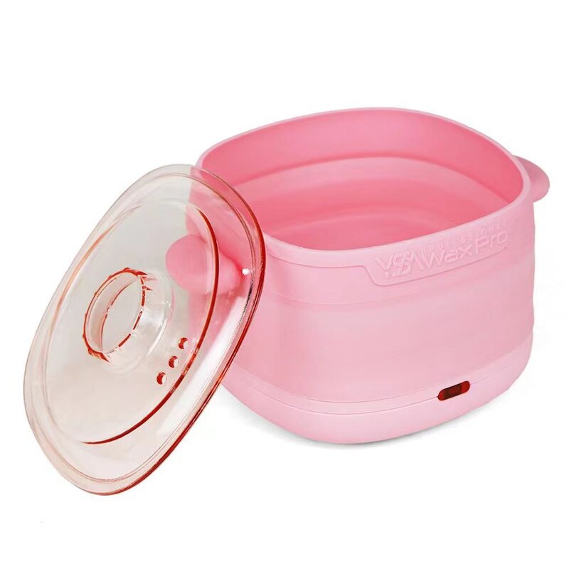Foldable Silicone Wax Warmer - Hot Hair Removal No-Sticking Melting Pot Machine