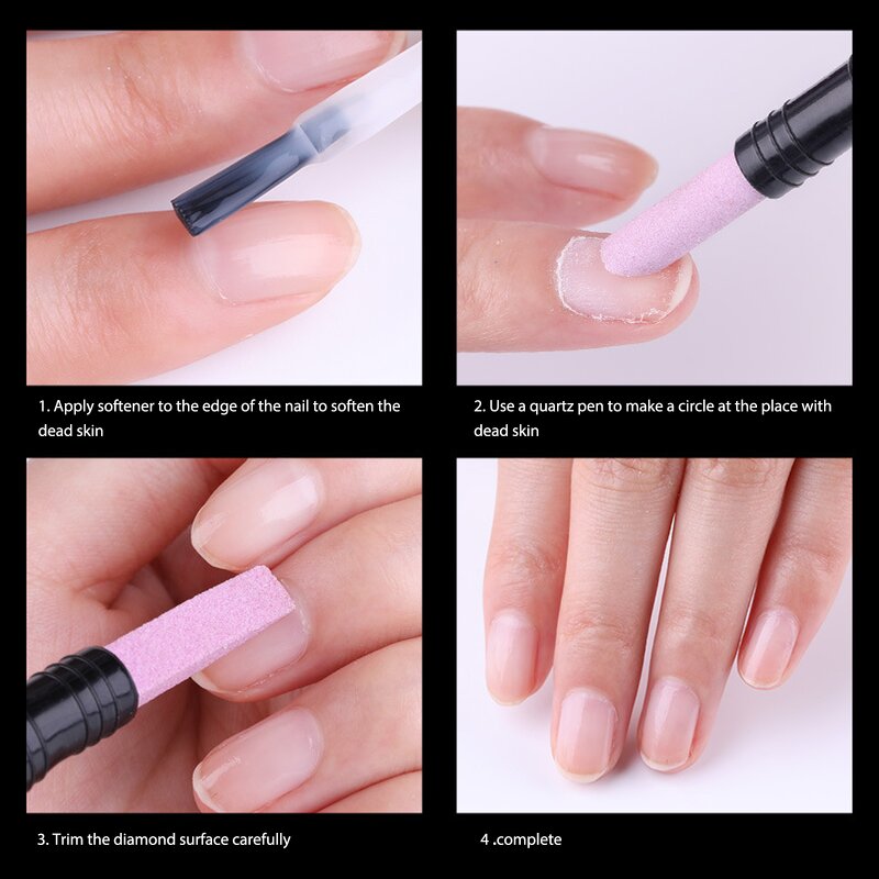 Stone Nail File - 1PC Unique Professional Cuticle Trimmer Buffer Pedicure Tool