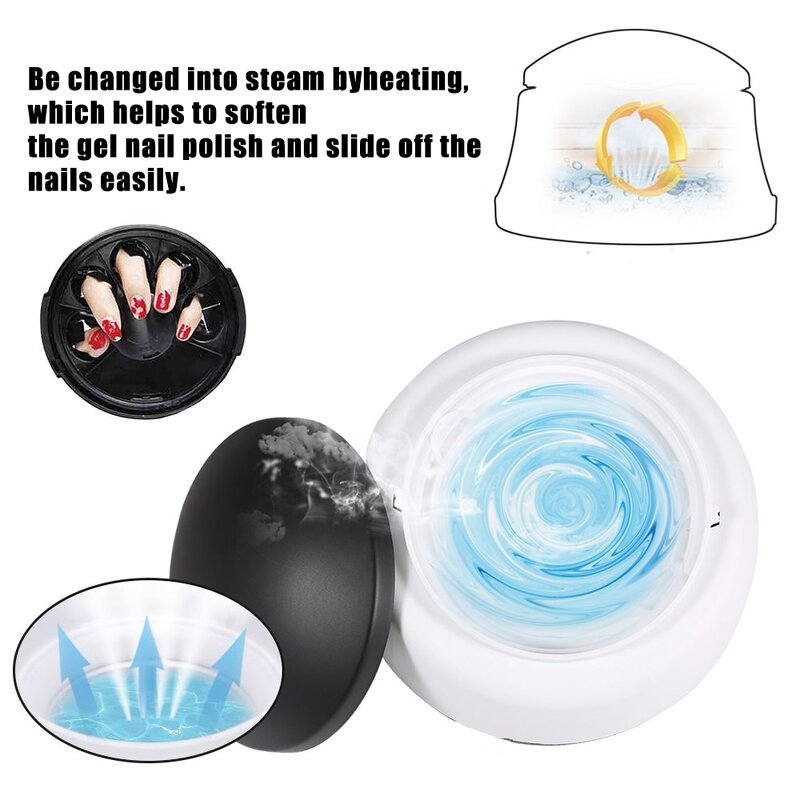 Electric Nail Steamer - Professional Gel Polish Remover Steam Off Removal Machine