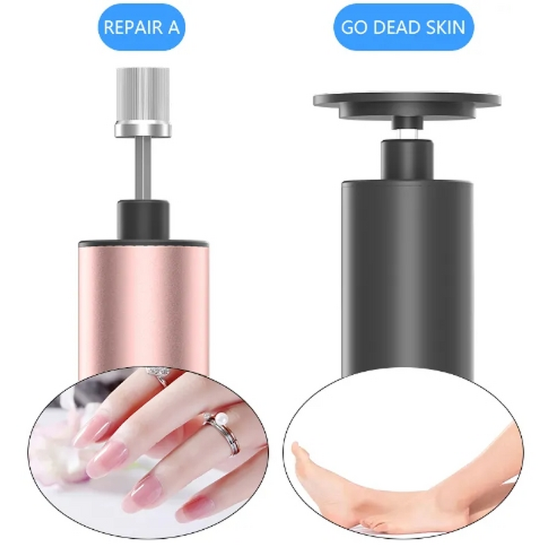 2-in-1 Electric Callus Remover - Rechargeable Nail Drill Pedicure Foot Care Tool