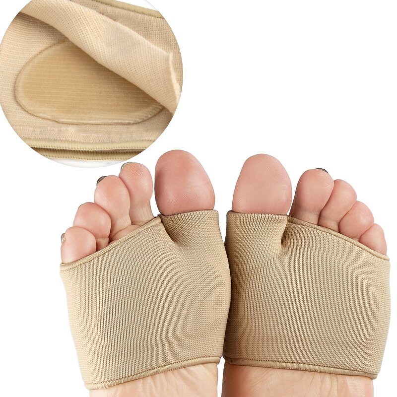 Metatarsal Sleeve Pad - Hot Ball of Foot Cushions Gel Pads Half Sock Pain Relief