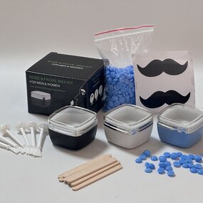 Mini Wax Warmer Kit - USB Portable Nose/Ear/Eyebrow/Lip Fuzz Facial Waxing Tool