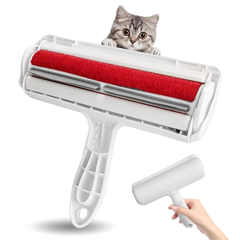 Pet Hair Lint Roller - Reusable Cat Dog Fur Remover Furniture Couch Carpet Bedding
