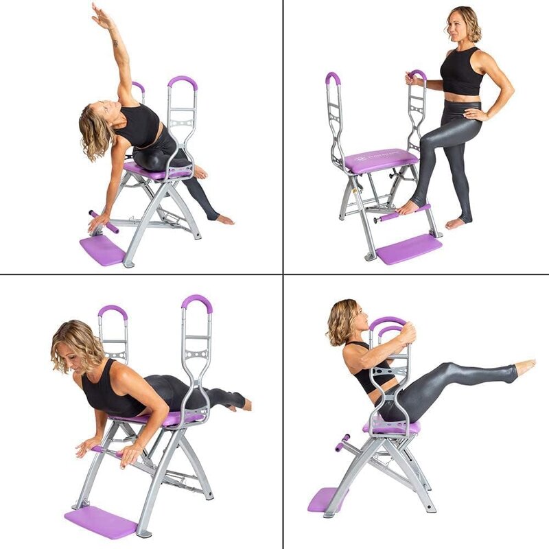 Pilates Reformer Chair - Beach PRO Adjustable Resistance Max Sculpting Tone Shape Handles