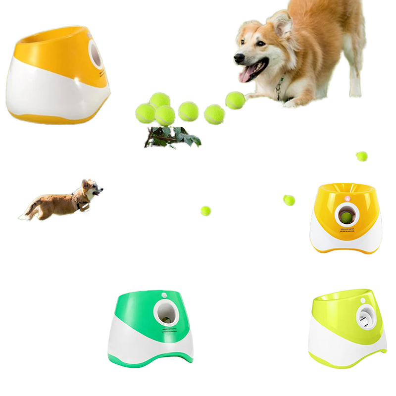Automatic Dog Ball Launcher - 5cm Electric Tennis Tossing Machine Interactive Pet Toy
