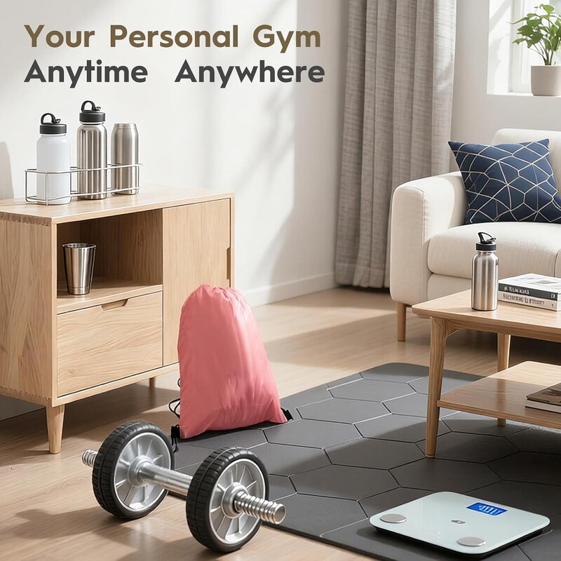 Pilates Beginner Kit - 9-Piece Yoga Ball Resistance Bands Home Bodybuilding Set