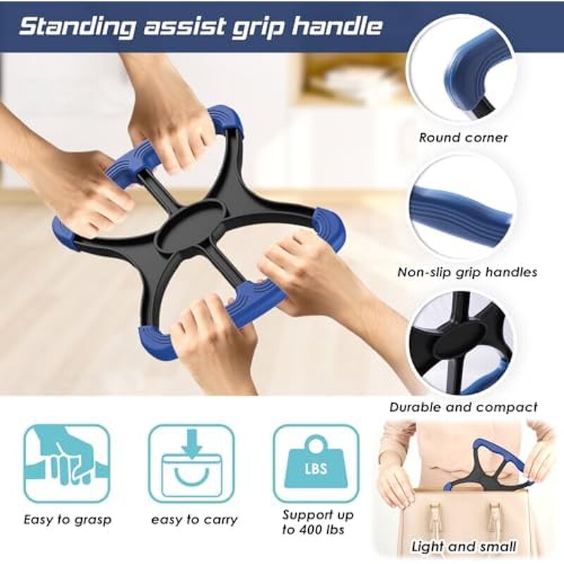 Liberty Lift Assist Hook - 4pc Adjustable Mobility Kit Elderly Safety Travel Gift