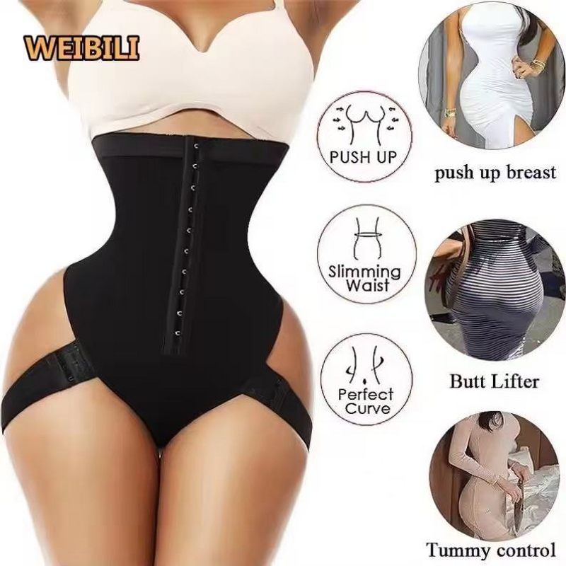 High-Waisted Yoga Leggings - Butt-Lifting Tummy Control Buttoned Sports Shapewear
