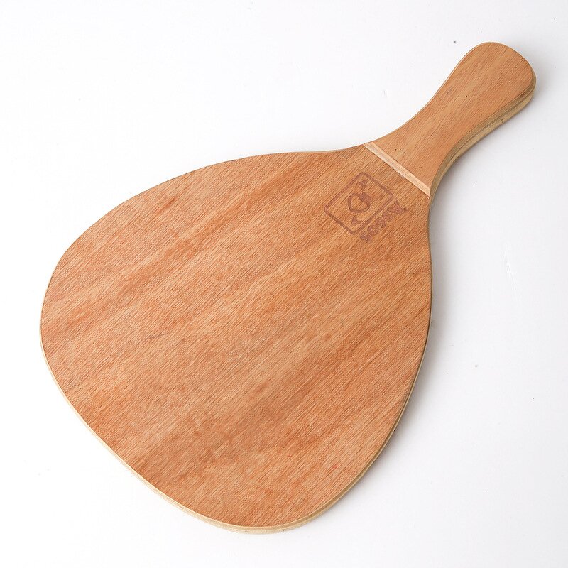 Beach Racket - High-grade Wood Paddle Thickened Laser Engraved Portable Outdoor Game
