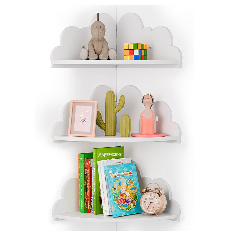 Kids' Room Storage Rack - Creative PVC Nordic-Style Wall-Mounted Holder