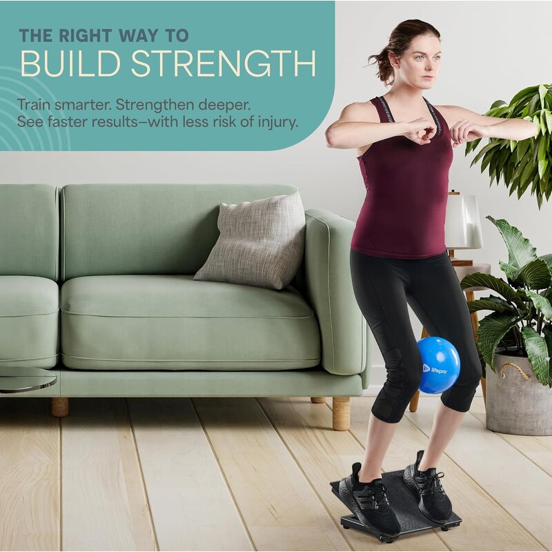 Calf Incline Board - Powder Coated Steel Adjustable 500 Lbs Capacity Ankle Stretcher