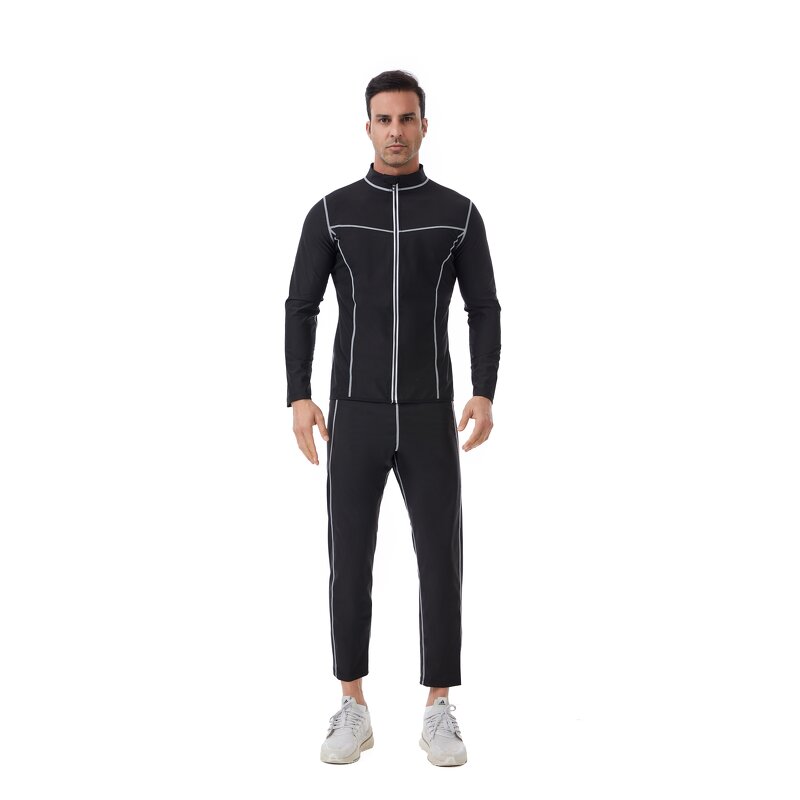 Men's Compression Sweat Suit - European Size Long Sleeve Breathable Running Apparel