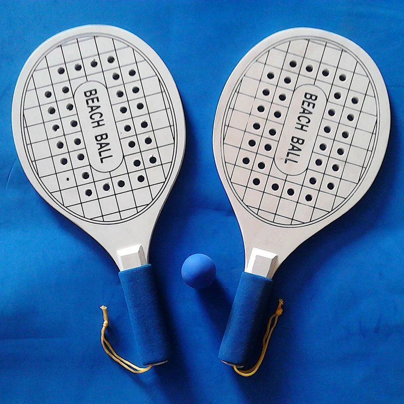 Beach Badminton Racket - Customizable Poplar/MDF/Oak Perforated Board Model 005
