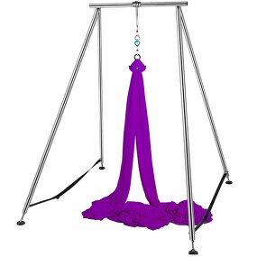 Aerial Yoga Stand - Adjustable Heavy Stainless Steel 45mm Hammock Rig Frame