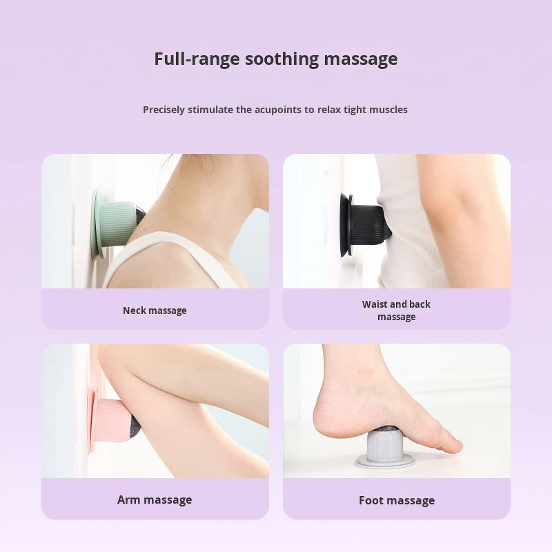 Jade Massage Ball - Ebest ABS Silicone Unisex Wall Roller Muscle Waist Back Relaxer