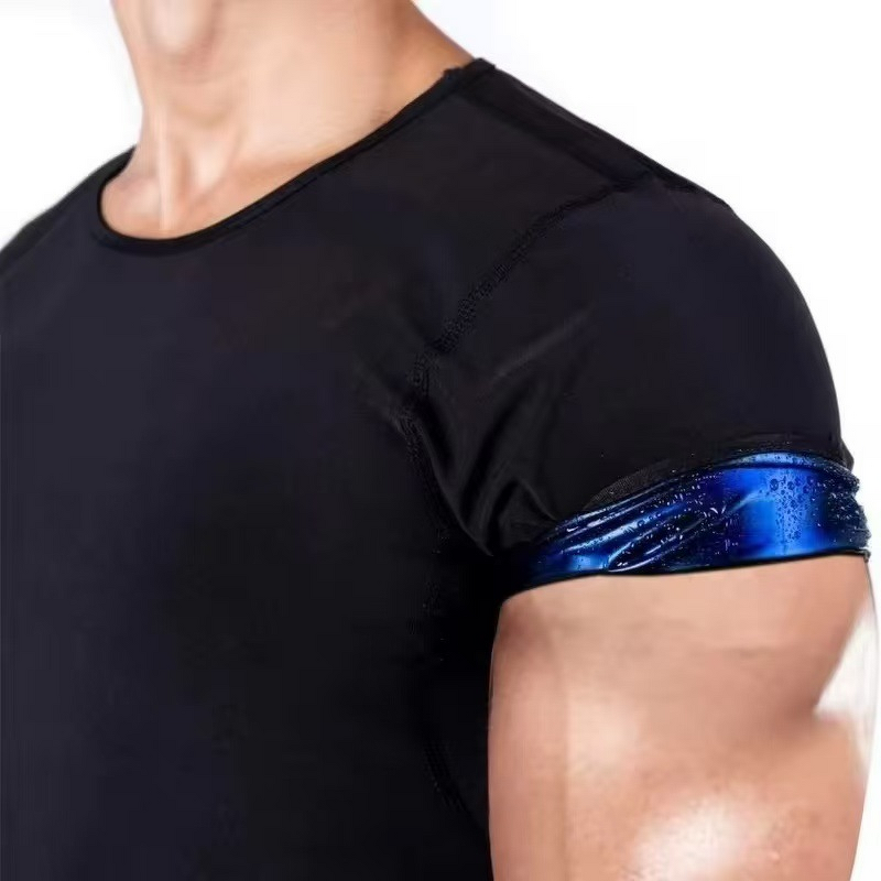 Men's Compression Sauna Suit - Quick-Drying Short Sleeve Tight-Fitting Workout Corset