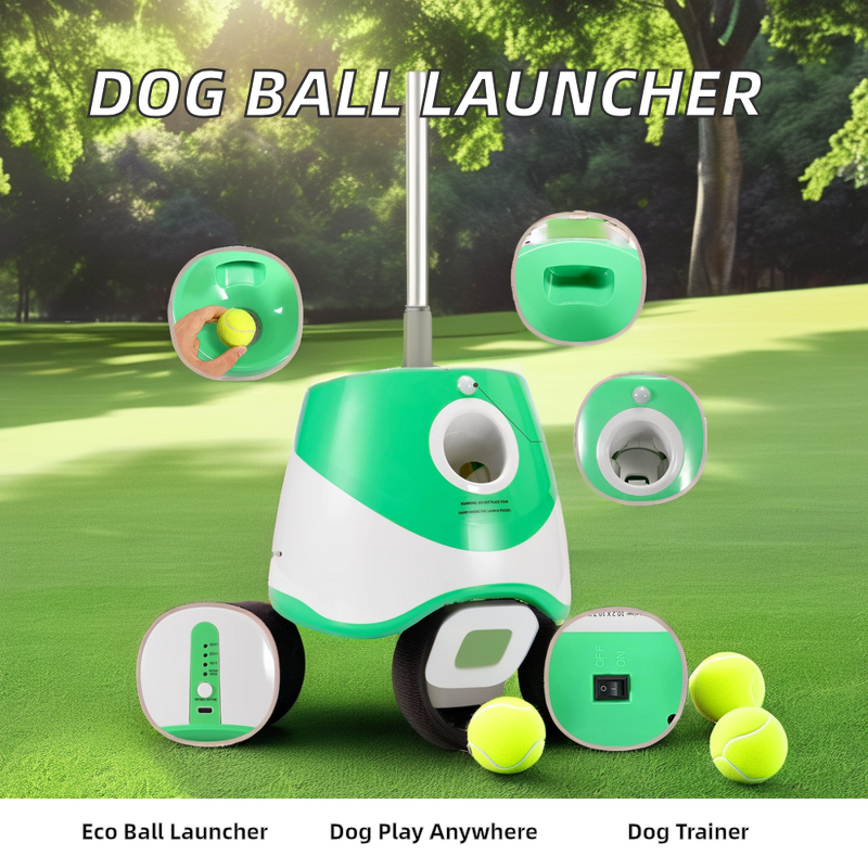 Automatic Dog Ball Launcher - 5cm Electric Tennis Tossing Machine Interactive Pet Toy