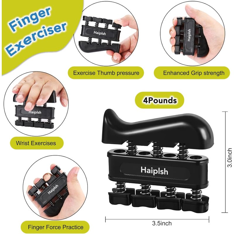 Silicone Hand Grip Kit - 5 Pack Finger Exerciser Forearm Relief Ball Muscle Building