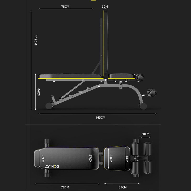Multifunctional Dumbbell Bench - Professional Fitness Chair Abdominal Sit-up Weightlifting