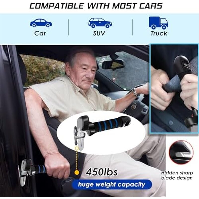 Liberty Lift Assist Hook - 4pc Adjustable Mobility Kit Elderly Safety Travel Gift